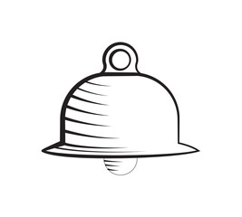 alarm bell symbol icon isolated vector warning