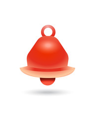 alarm bell symbol icon isolated vector warning