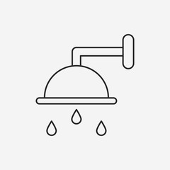 Showerheads line icon