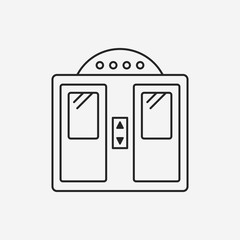 elevator line icon