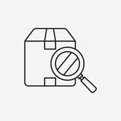 logistics freight line icon