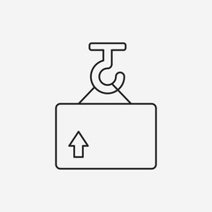 logistics freight line icon