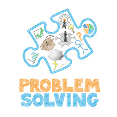 PROBLEM-SOLVING Vector Web Icons