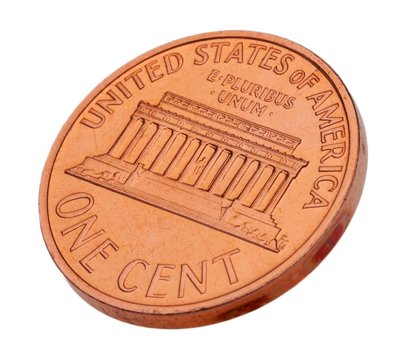 Penny, Coin, USA.