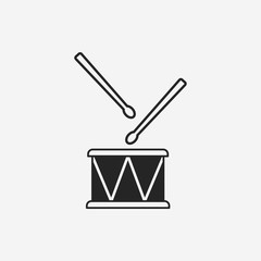 musical instrument drum icon