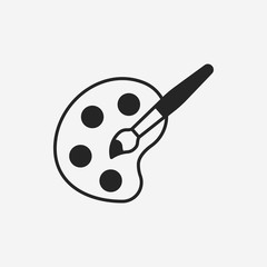 Fototapeta premium Palette icon