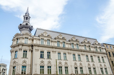 Fototapeta premium Old vintage building from Victoria Avenue (Calea Victoriei)