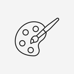 Palette line icon