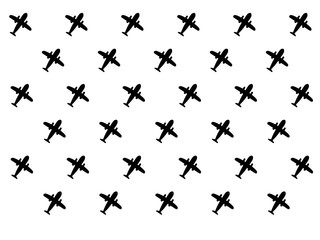 Naklejka premium airplane silhouette background