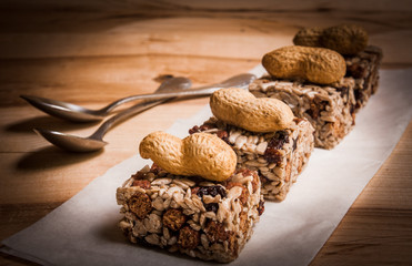 Raw Organic Granola Bars with Seeds and Nuts