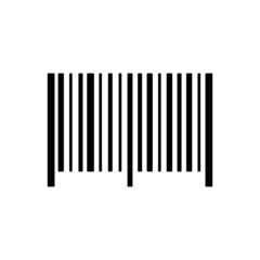The barcode icon. Identification and ID symbol. Flat