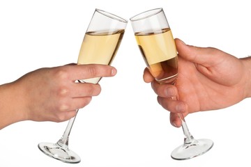 Toast, Champagne, Human Hand.