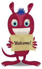 Cute cartoon monster