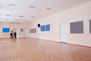 The hallway at school