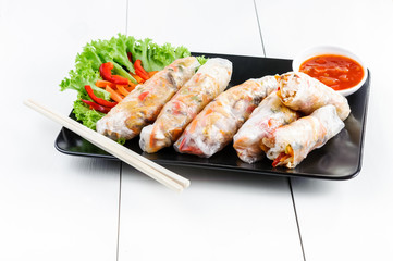 spring rolls with vegetables