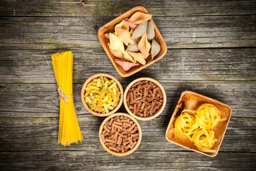 Different types of pasta