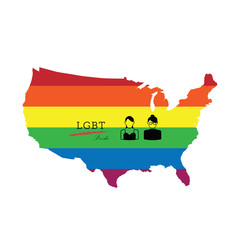 Fototapeta premium LGBT pride America color poster