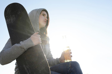 nachdenklicher teenager