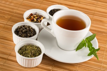 Tea, Tea Leaves, Cup.