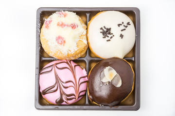 4 piece donut flavors.