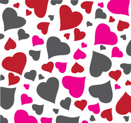 vector illustration of an abstract heart background
