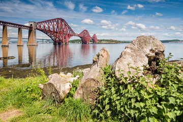 Forth Bridge on a sunny day