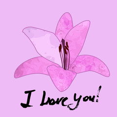 Grunge valentine card.