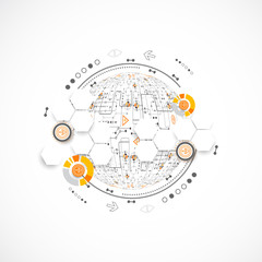 Abstract color science or technology background.