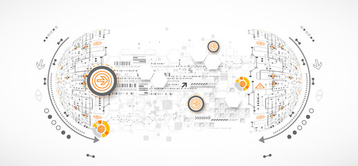 Abstract color science or technology background.