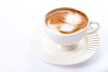 Coffee cup on a white background