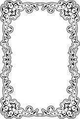 Baroque old frame