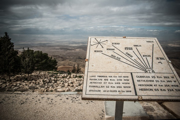 Landscape from Nebo's mountain. Jordan
