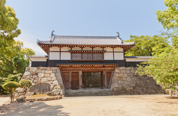 Yaguramon style gate of Kawanoe castle, Shikokuchuo, Japan