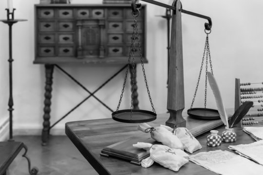 Recreation of the former office of a warehouse.