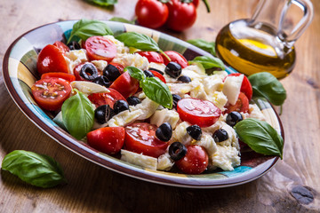 Caprese. Caprese salad. Italian salad. Mediterranean salad. Italian cuisine. 
