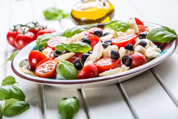 Caprese. Caprese salad. Italian salad. Mediterranean salad. Italian cuisine. 