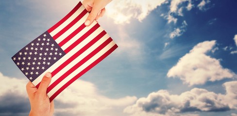 Composite image of hands showing