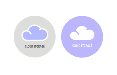 Cloud storage icon