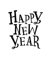 Happy New Year. Lettering