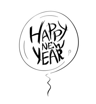 Happy New Year. Lettering