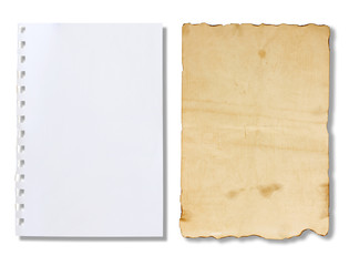  Sheet of Paper on white background