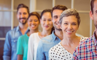 Creative businesswoman smiling at the camera