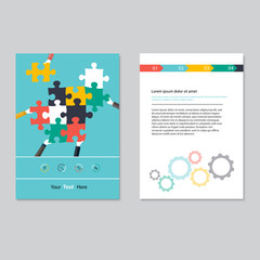 Vector brochure template design.  Abstract Backgrounds,Flat Info