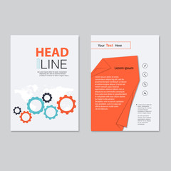 Vector brochure template design.  Abstract Backgrounds,Flat Info