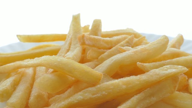 4k,
French fries background, closeup shot