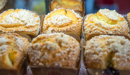 Small bakery, Selective focus.