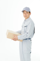 作業着を着た男性 