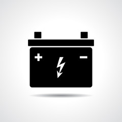 Car lead accumulator icon