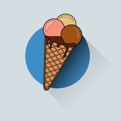 Ice Cream icon vector