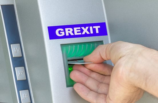 Bankomat - Konzept "Grexit"